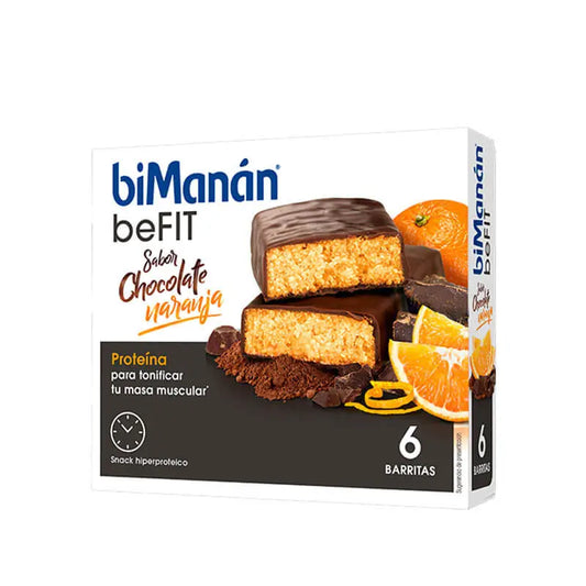 biManán Befit Chocolate and Orange Bars 6 units