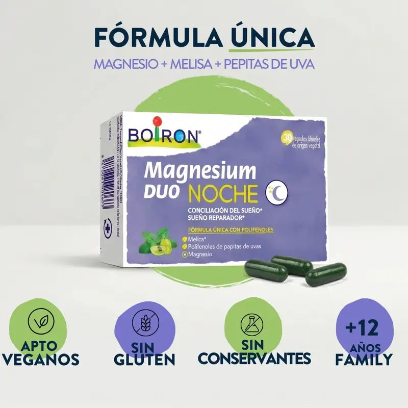BOIRON Magnesium Duo Yö, 30 kapselia