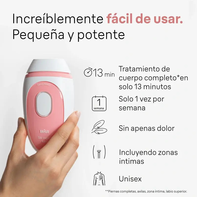 Braunin uusimman sukupolven IPL-karvanpoistolaite Silk·Expert Mini PL1000