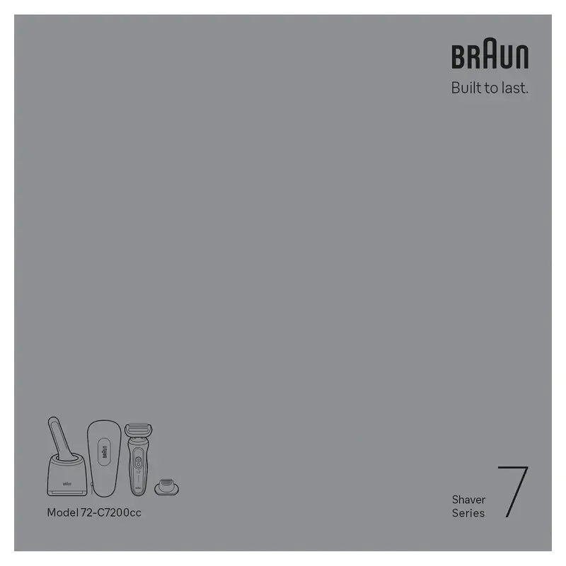 Braun Series 7 -partakone 72-C7200Cc, kultainen