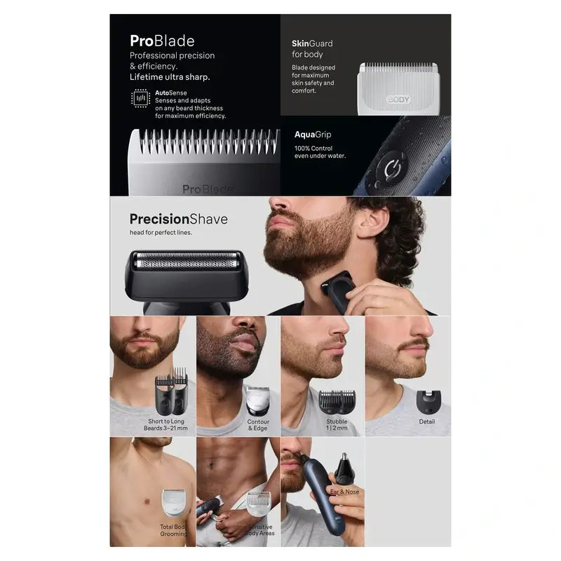 Braun Styler Mgk Aio 7540 musta/sininen 