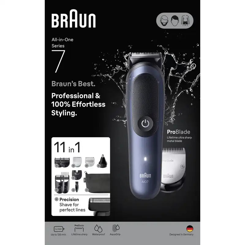 Braun Styler Mgk Aio 7540 musta/sininen 