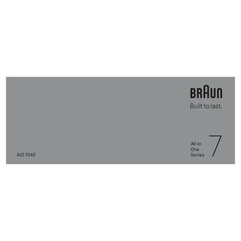 Braun Styler Mgk Aio 7540 musta/sininen 