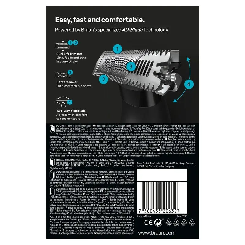 Braun Series X Xt3100  partatrimmeri