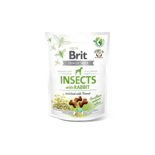 Brit Care Dog Crunchy Insect Kanin 6 x 200 grammaa