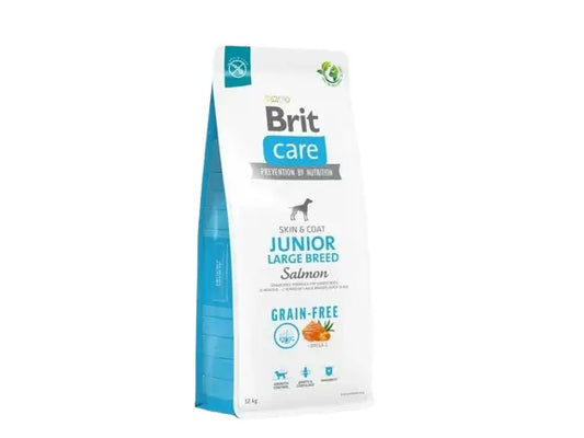 Brit Care Dog Grain Free Junior Large Salmon 12 kg koirille