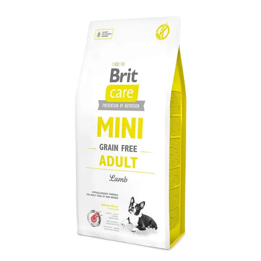 Brit Care Dog Mini Grain Free Adult -lammas 7 kiloa