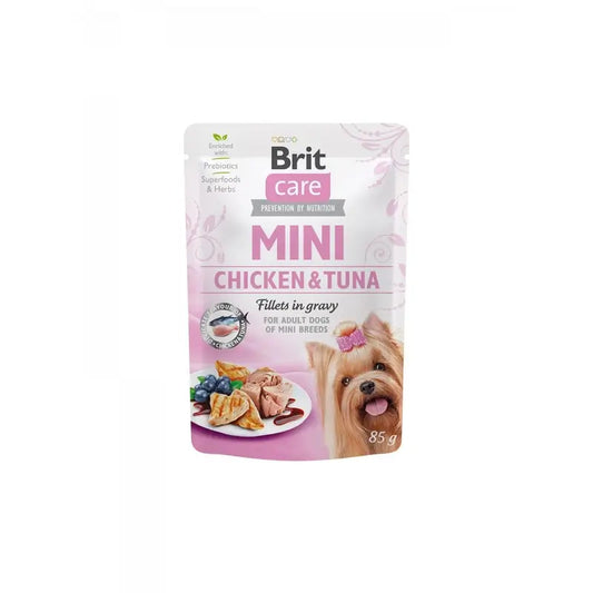 Brit Care Dog Mini Kana-tonnikala -pussi 24 x 85 grammaa
