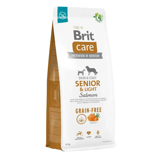 Brit Care Grain Free Senior Light Salmon 12 kg koirille