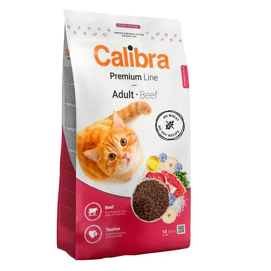 Calibra Cat Premium Aikuisten kissa, naudanliha, 10 kg 