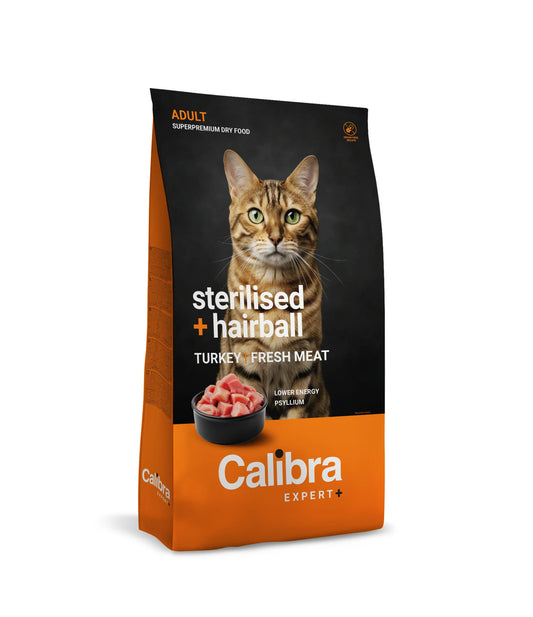 Calibra Cat Expert+ Adult Sterilised & Hairball -kuivaruoka 400 g