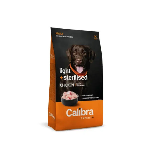 Calibra Dog Expert+ Adult Light & Steril. Kana-koiranruoka 12 kg