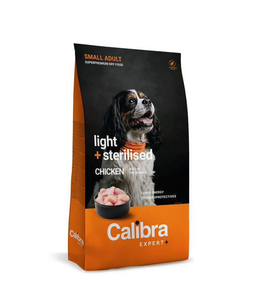Calibra Dog Expert+ Adult Small Light&Steril Kana-koiranruoka 6 kg