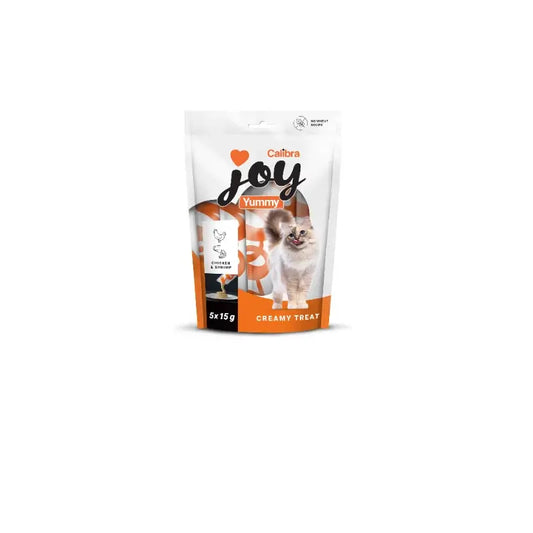 Calibra Joy Cat Yummy Kana- ja katkarapuherkut, 15 x 75 g