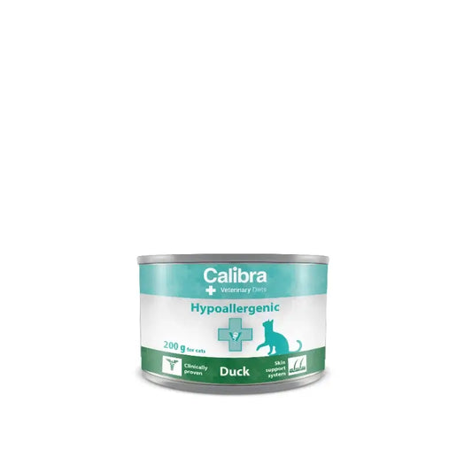 Calibra Vet Diet Cat Hypoallergenic -ankka-kostearuoka 6 x 200 g 