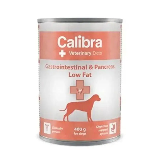 Calibra Vet Diet Dog Gastrointestinal Low Fat -kostearuoka 6 x 400 g 