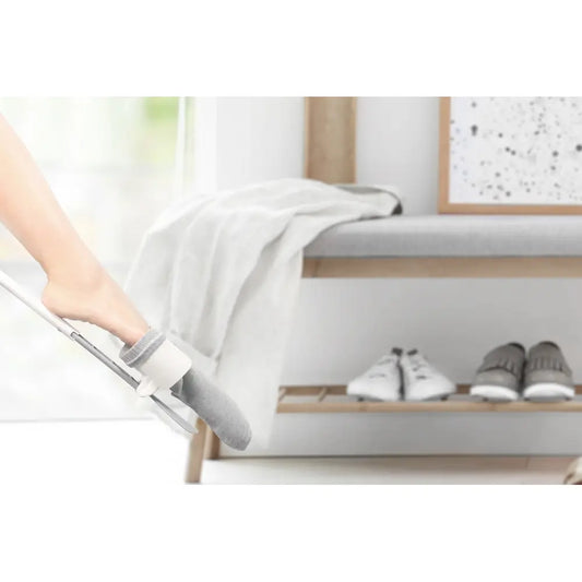 2-in-1-sukkakengän, jossa on apuväline sukkien pukemiseen