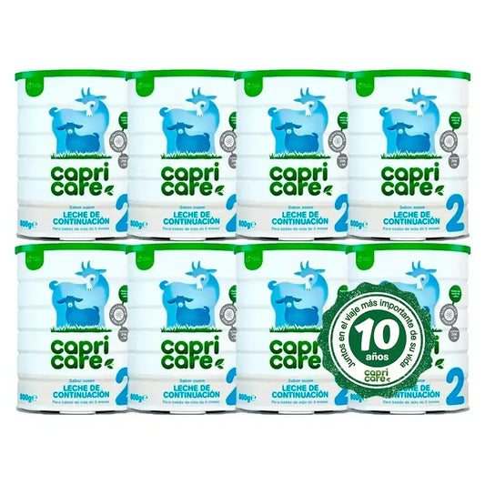 Capricare 2 Continuation Milks, Pack 8 X 800 Gr