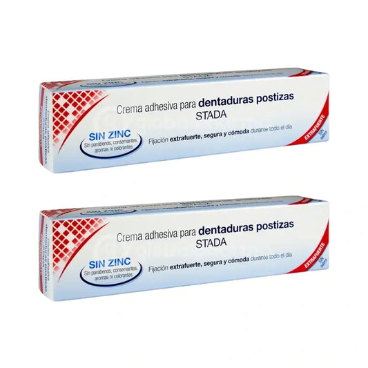 Care+ Zinc Free Denture Adhesive Cream, 2 Units