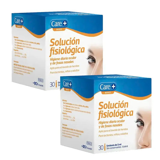 Care+ Physiological Solution 5 ml, Pack 2 x 30 Units