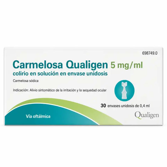 Carmelosa Qualigen silmätipat, 30 yksiannosta