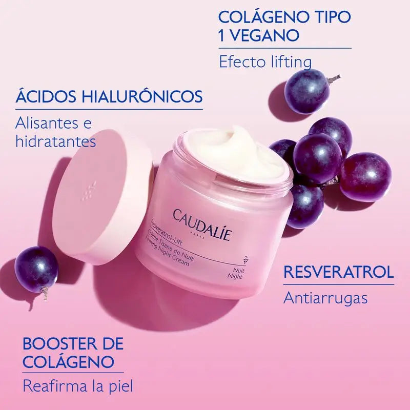 Caudalie Resveratrol-Lift -yövoide, täyttöpakkaus, 50 ml