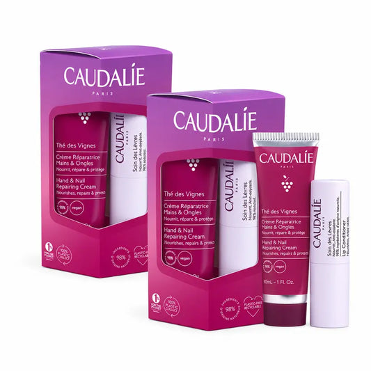 Caudalie Thé Des Vignes -käsien ja huulien hoitopaketti, 2 kpl