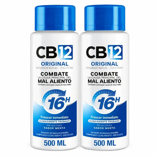Cb12 Mint - suuvesi, pahanhajuinen hengitys, mintun maku, 2 x 500 ml