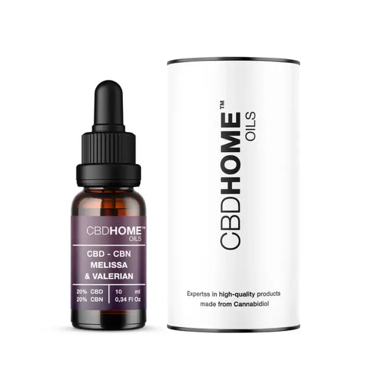 CBD HOME CBD-öljy + CBN + sitruunamelissa + valeriaana, 10 ml