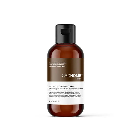 CBD Home -shampoo, sisältää CBD:tä, hiustenlähtöä ehkäisevä, miehille, 250 ml