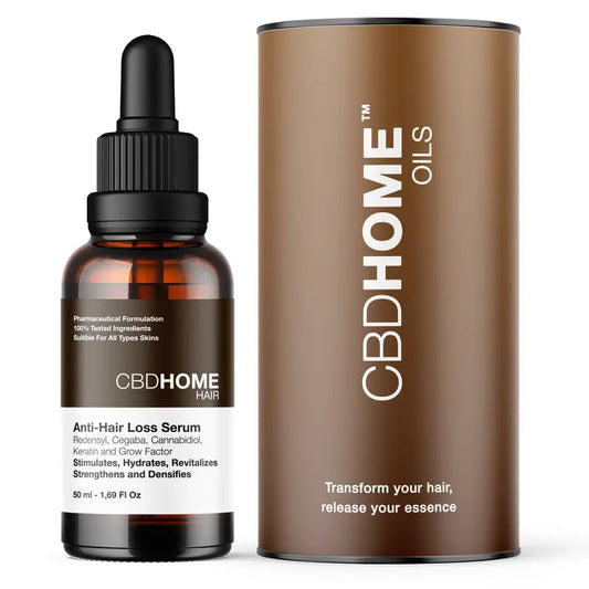 CBD HOME:n hiustenlähtöä ehkäisevä hiusseerumi, jossa on CBD:tä, 50 ml