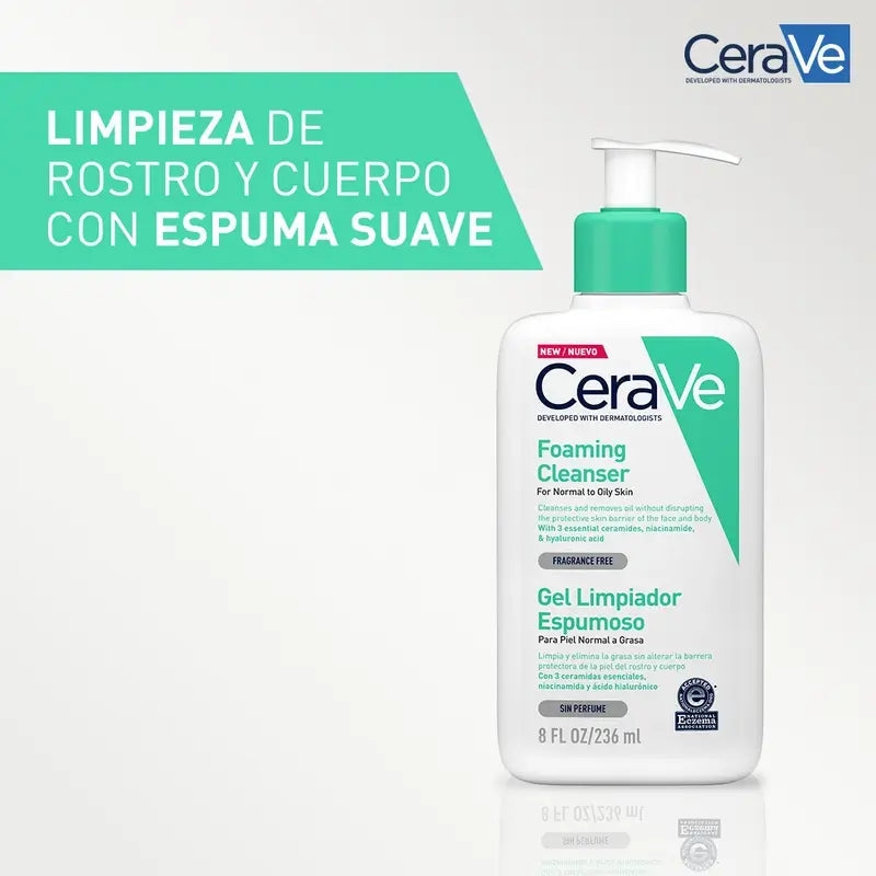 CeraVe vaahtoava puhdistusgeeli, 236 ml