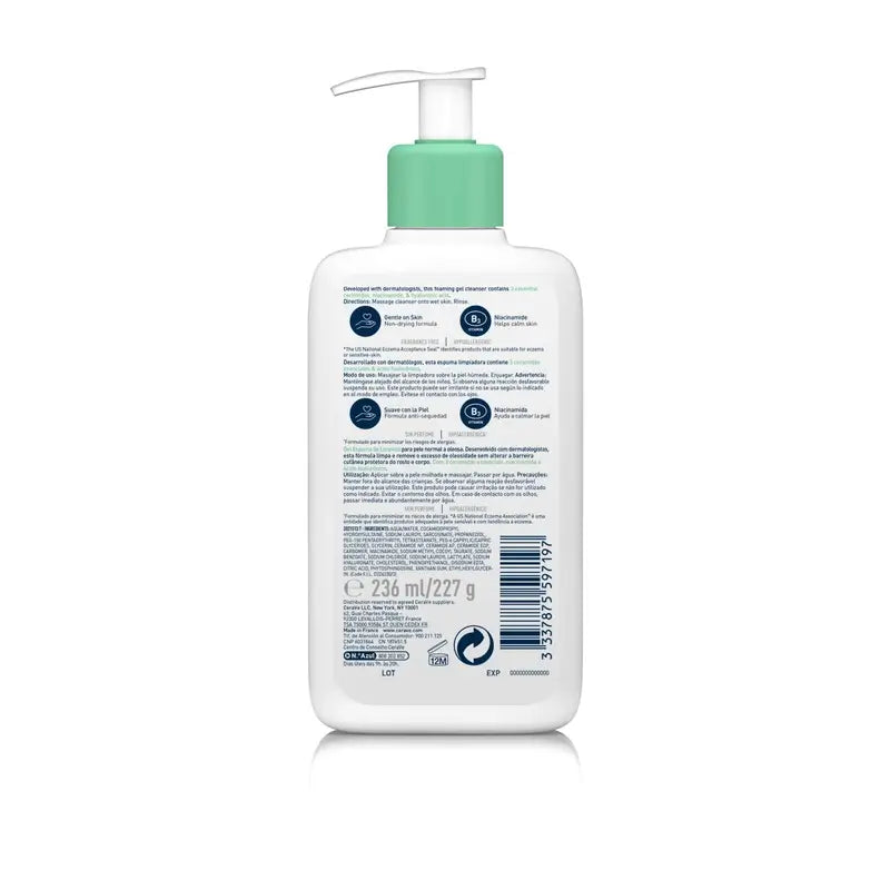 CeraVe vaahtoava puhdistusgeeli, 236 ml