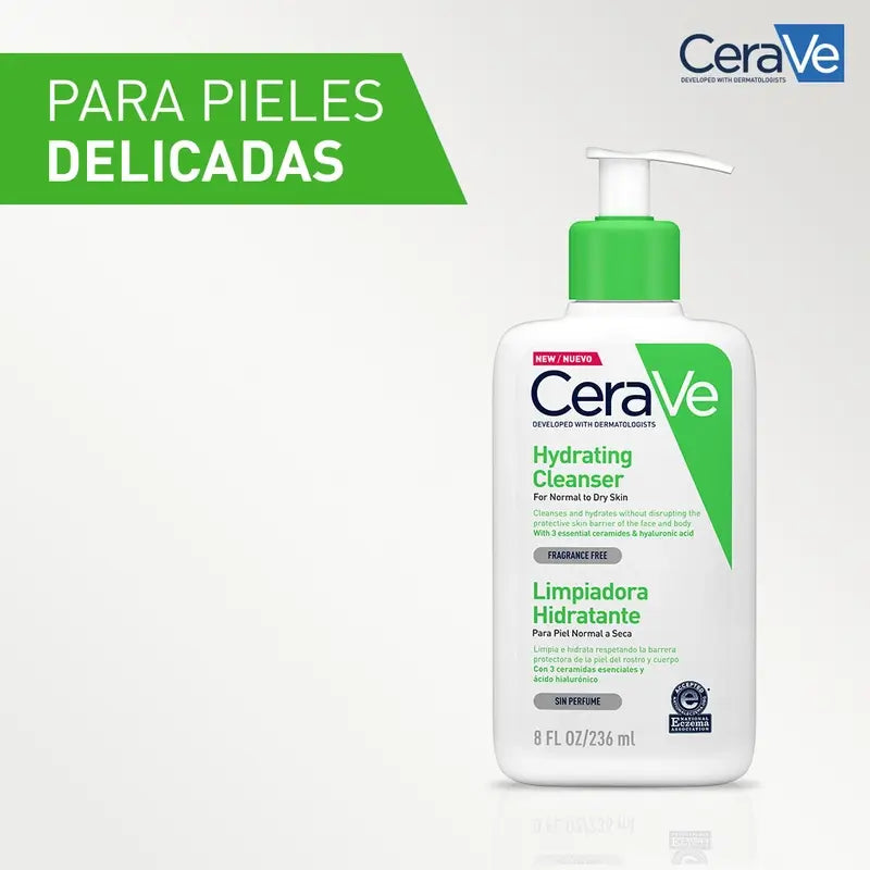 CeraVe kosteuttava puhdistusgeeli, 236 ml