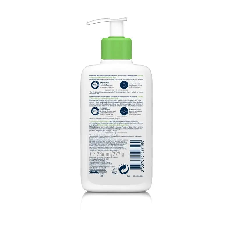 CeraVe kosteuttava puhdistusgeeli, 236 ml