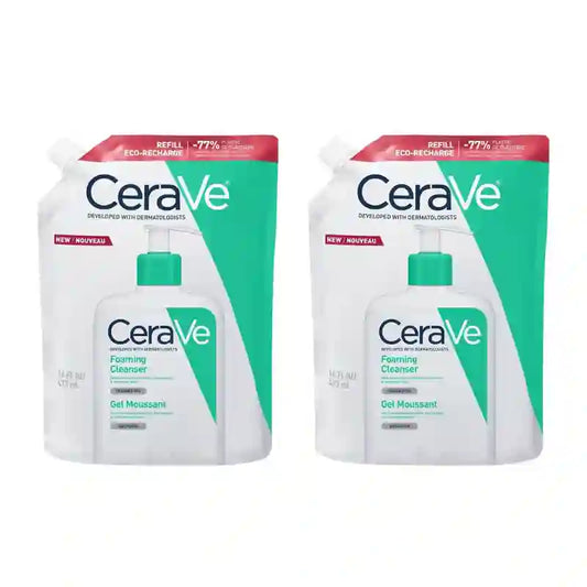 CeraVe Foaming Cleansing Gel Refill, 2X473 Ml