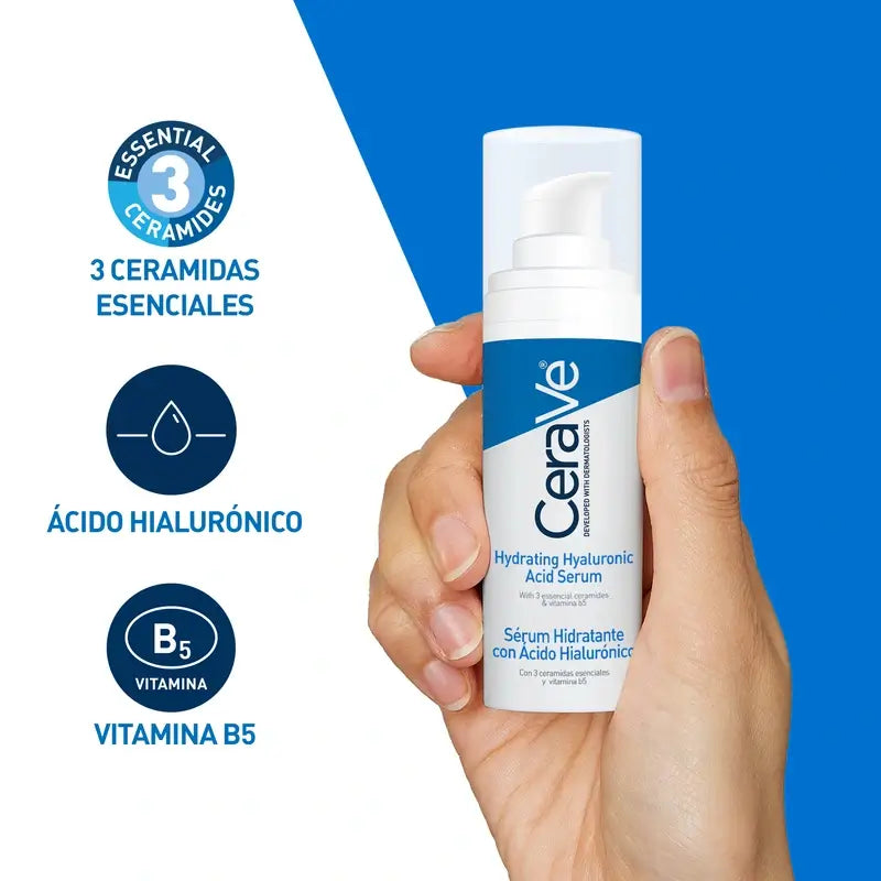 CeraVe hyaluronihappoa sisältävä kosteuttava seerumi, 30 ml