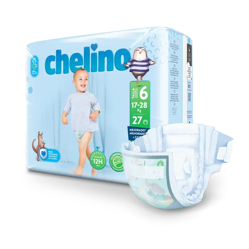 Chelino-vaippa, koko 6 (17–28 kg), 27 kpl