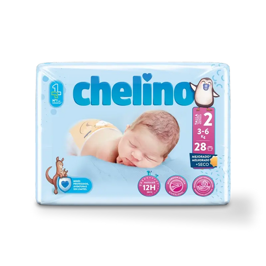 Chelino Nappy Size 2 (3-6 Kg) , 28 units