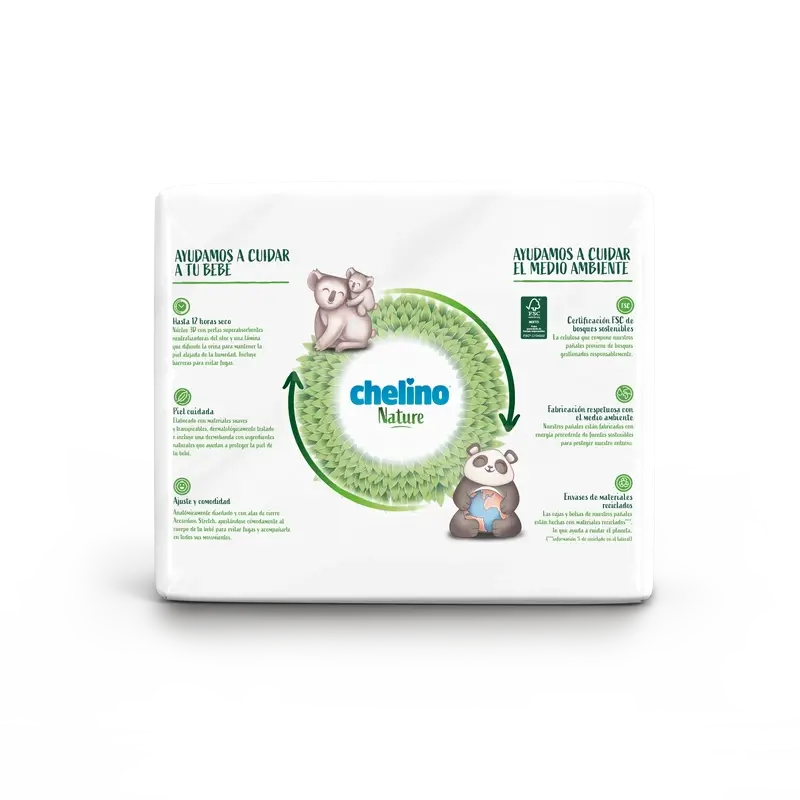Chelino Nature -vaippa, koko 6 (17–28 kg), 27 kpl