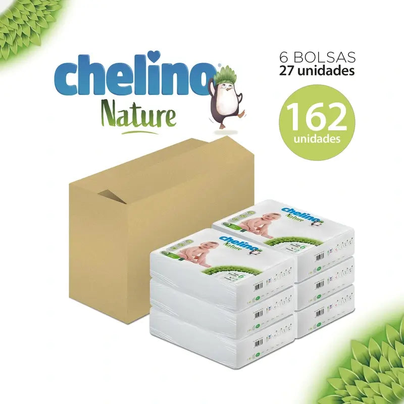 Chelino Nature -vaippa, koko 6 (17–28 kg), 27 kpl