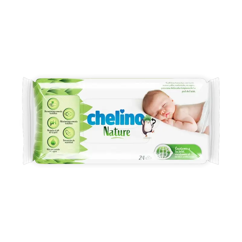 Chelino Nature -vauvanpyyhkeet, 24 kpl