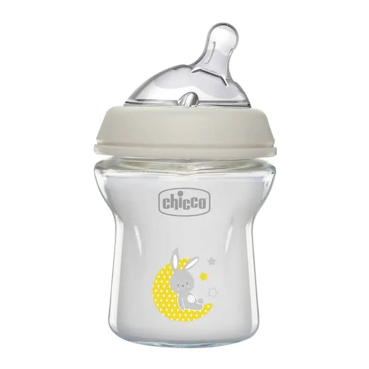 Chicco Naturalfeeling 150 Ml Slow Flow Glass Baby Bottle 0M+