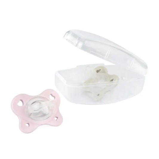 Chicco Physioforma Dual Soft Silicone Pacifier Pink 2-6M 2 Units