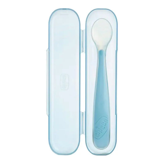 Chicco Take Eat Easy Silicone Spoon With Case.