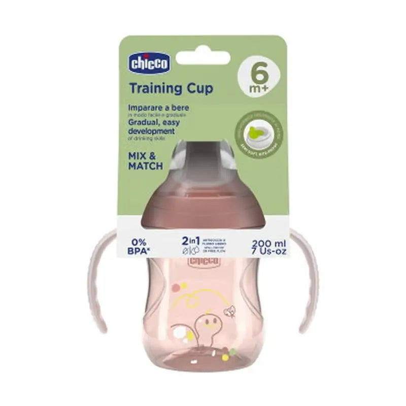 Chicco-oppimismuki 6M+ vaaleanpunainen 200 ml 