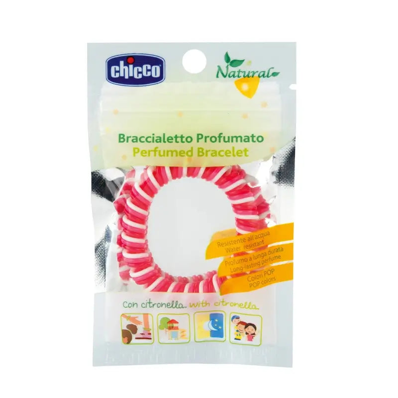 Chicco Naturalz tuoksuva rannekoru, eri värejä, yli 3-vuotiaille 