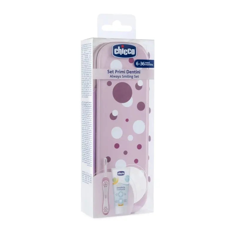 Chicco-hammashoitosetti, vaaleanpunainen, 6 kuukautta+ 
