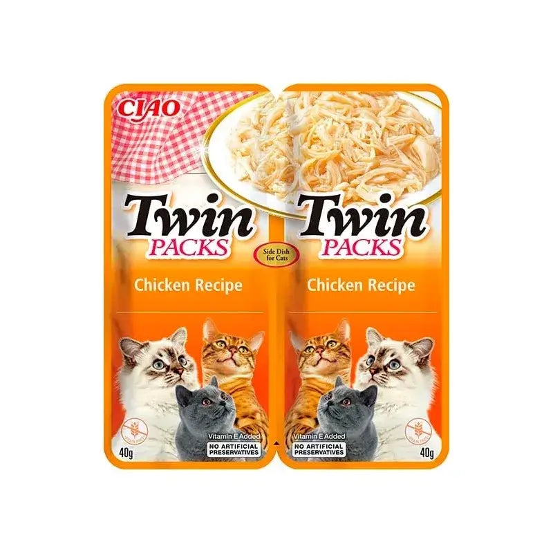 Churu Twin Packs Wet Cat Food – Chicken in Chicken Broth Recipe, 12 x 80 g