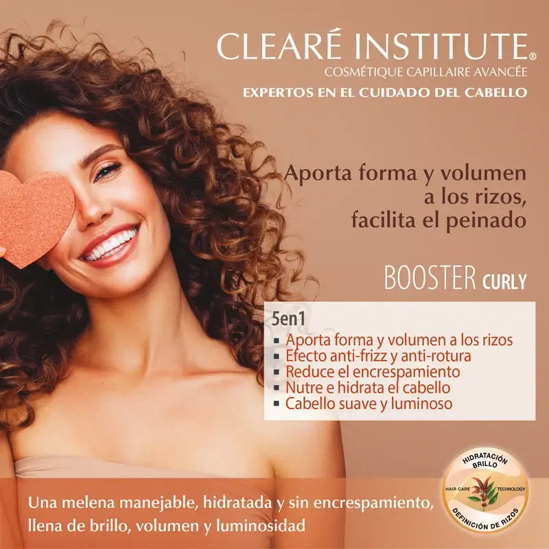 Clearé Institute Booster -muotoiluvoide Curly-menetelmälle kiharaisille hiuksille 200 ml 